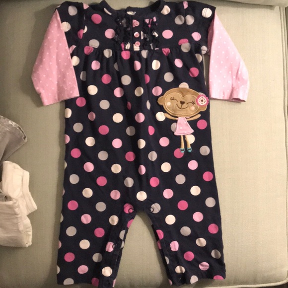 CARTERS Baby Polka Dot One Piece Outfit - Picture 1 of 3